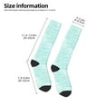 thumbnail image 5 of Easygdp Blue Bright Soccer Socks Sport Knee High Socks Calf Compression Athletic Socks for Men and Women, 5 of 9