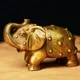 thumbnail image 1 of Xiao Hua Estatuas de elefante de latón, decoración Feng Shui para el hogar, figuras de elefante para sala de estar, coleccionables vintage, regalo decorativo, 1 par, 1 of 5