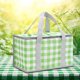 thumbnail image 4 of Bolsa de almuerzo para acampar, bolsa térmica suave con cremalleras dobles para Picnic y acampada (verde), 4 of 8