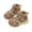 Khaki-10, variant on Girls Ankle Boots Fleece Lined Warm Leather Mini Boots Slip-On Comfortable Outdoor Short Booties