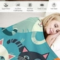 thumbnail image 3 of ARISTURING  Funny Cats Throw Blanket Ultra Soft Warm All Season Cute Cartoon Design Decorative Blanket for Bed Chair Car Sofa Couch Bedroom, 3 of 6