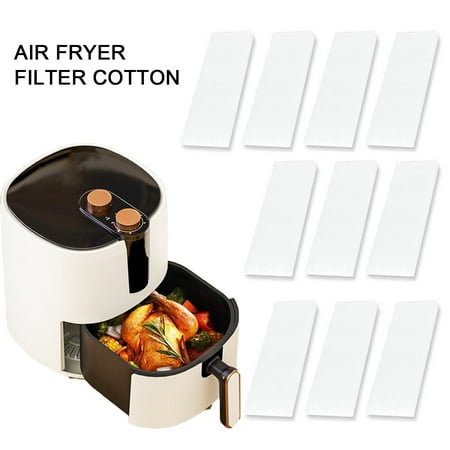 

Xeyise 10Pcs Fryer Filter Cotton Strong Adsorption Flexible Odor Erase Soft Baking Fryer Replacement Filter Sponge for Instant Vortex Plus 6-Quart