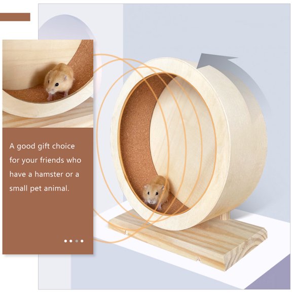 SOPOTUTU Para Hamster De Madera Silenciosa Color Para Ejercicio De Pequeñas Mascotas