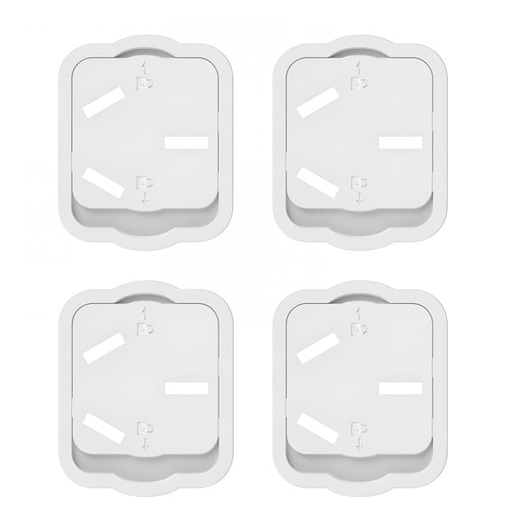 GJX 4Pcs White Outlet Covers for Baby Proofing Electrical Sockets Child Safety Plug Covers with Easy Installation Outlet Covers Baby Proofing