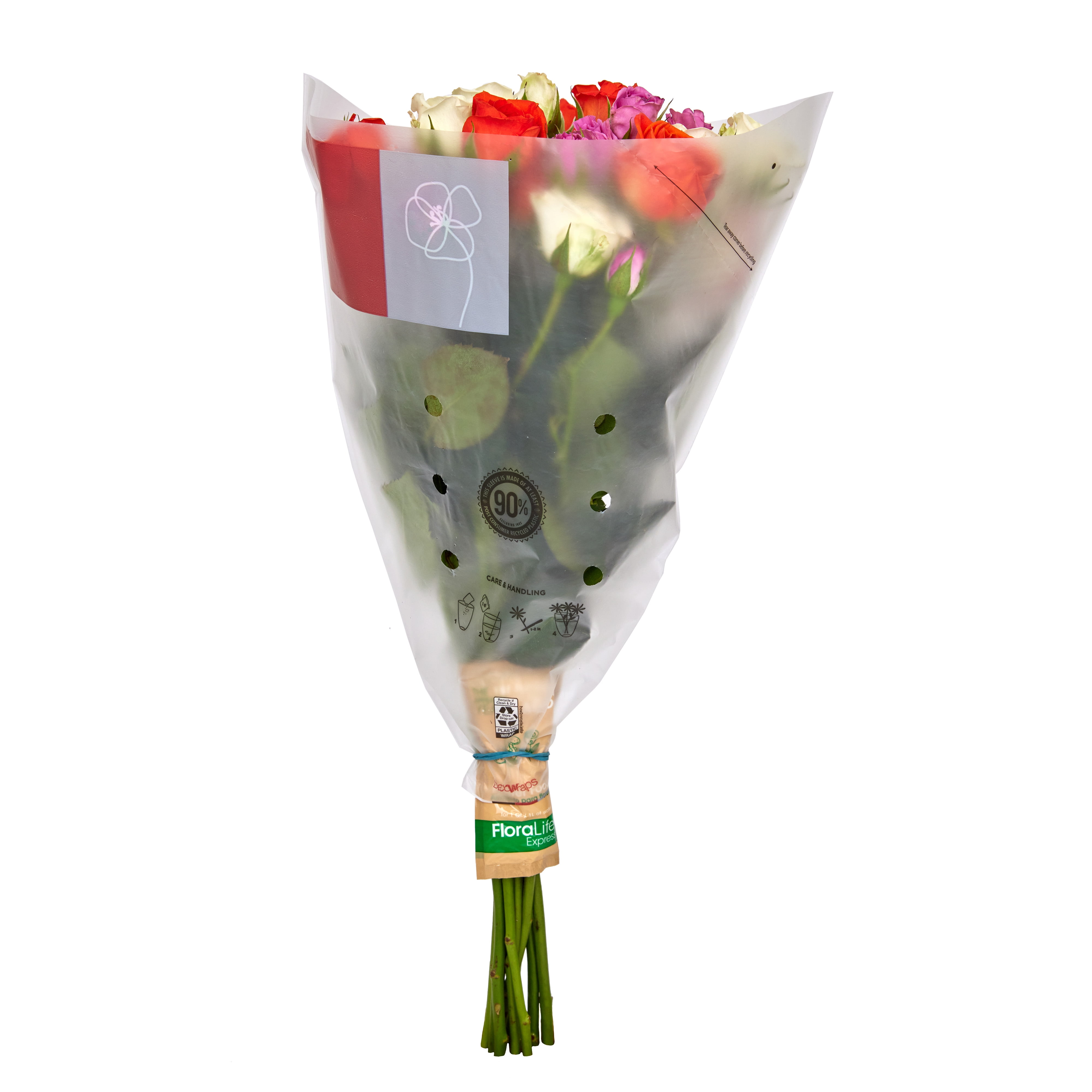 Fresh-Cut Spray Roses Flower Bunch, Minimum of 9 Stems, Colors Vary