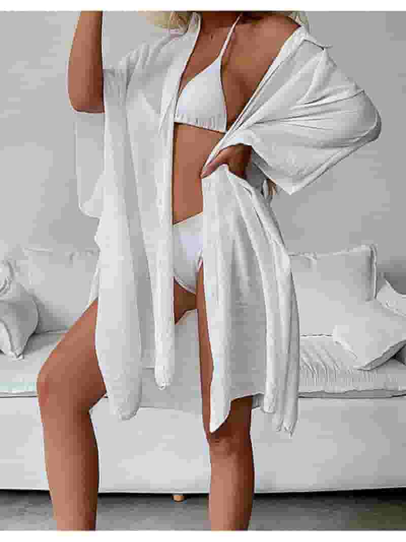 最適な材料 Shermie Women's Front Open Up, Cover Swimwear Size Plus Clothing