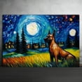 thumbnail image 2 of Belgian Tervuren Dog Watercolor Starry Night Van Gogh Painting Kits, Painting Watercolor Canvas, Canvas Suitable for Room Decor Cafe Decor Or Gift for Friends, 2 of 4