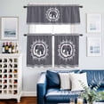 thumbnail image 2 of Ethnic Style Elephants Kitchen Curtains Valances and Tiers Set of 3 Retro National Animal Floral Tier Curtains and Valance with Rod Pocket for Small Windows, 27.5"x36", 2 of 9
