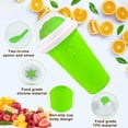 thumbnail image 2 of Slushy Maker Cup, Slushy Maker Ice Cup Frozen Magic Squeeze Cup Cooling Maker Cup Freeze Mug Milkshake Smoothie Mug (Green), 2 of 6