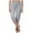 Gray, variant on dazeni Girls Capris Yoga Pants High Waisted Drawstring Cropped Sweatpants Solid Comfy Workout Althetic Pants Casual Cropped Trousers with Pockets