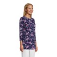 thumbnail image 3 of Lands' End Women's Tall 3/4 Sleeve Supima Cotton Crewneck Tunic, 3 of 3