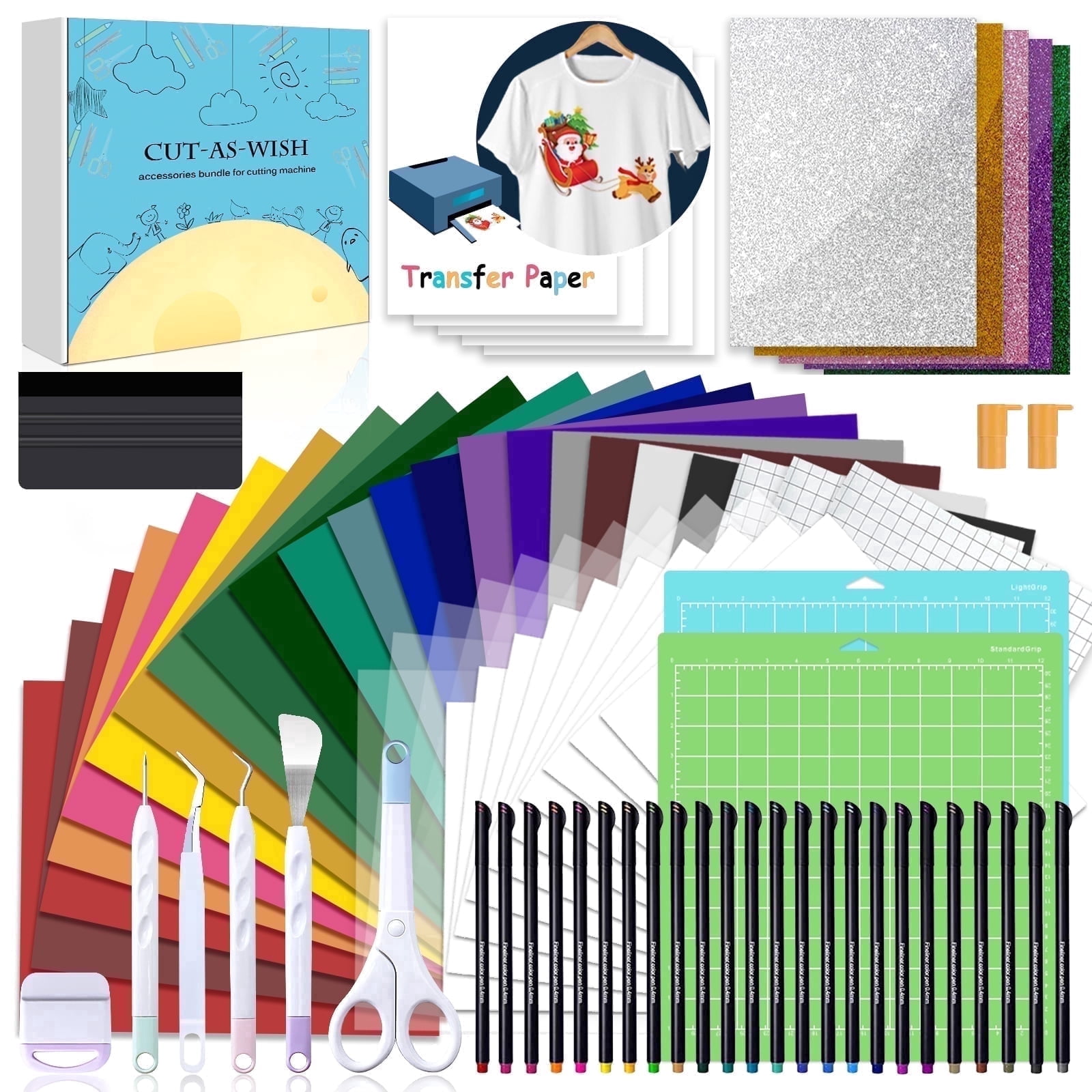 The Ultimate Accessories Bundle for cricut maker and Explore Air with 97pcs Tools and Accessories Kit,Instantly Create Amazing Crafting Projects