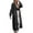 Dark Gray, variant on Sweaters for Women Trendy Clearance Women's Solid Hooded Long Cardigan Sweater Dough Twists Sweater