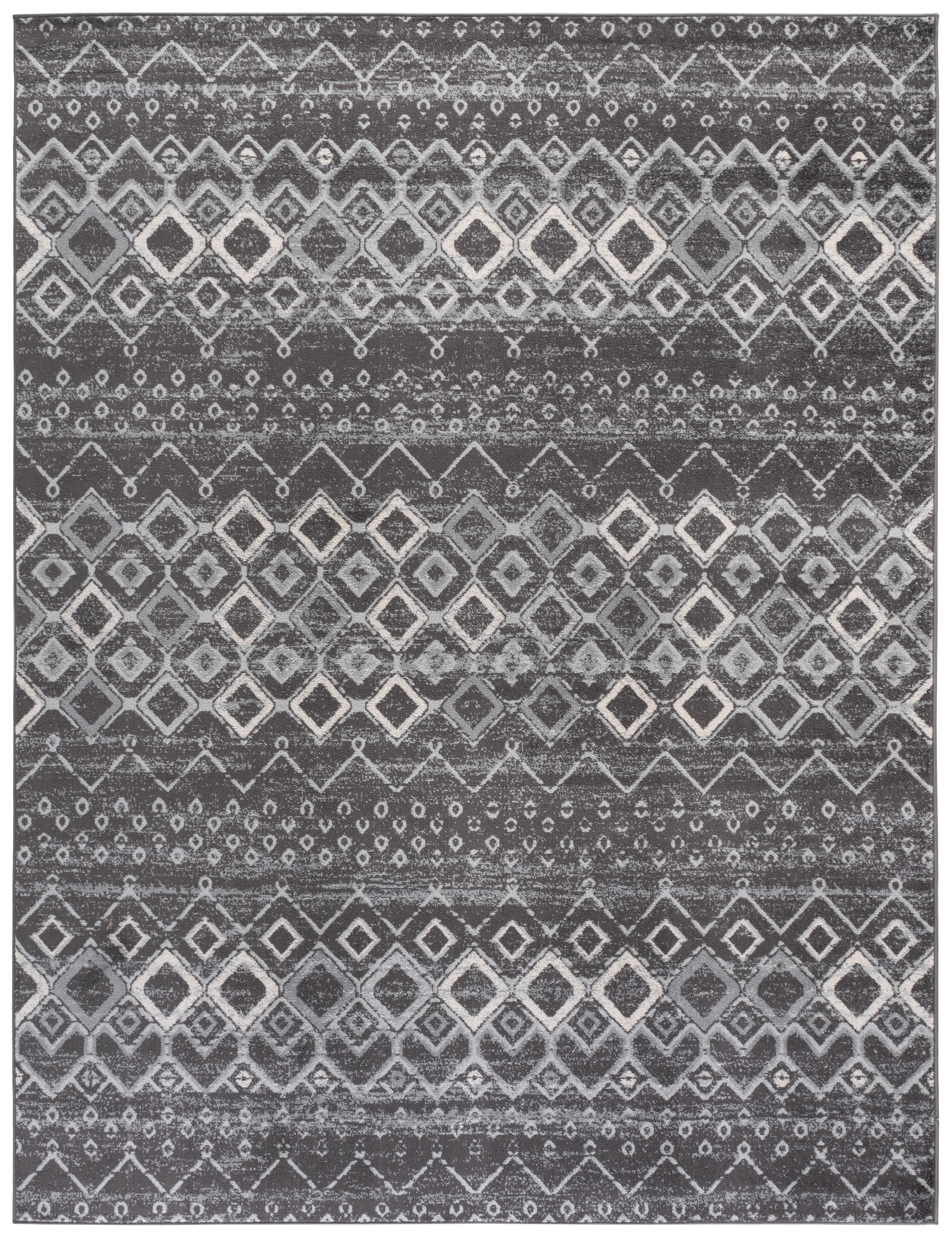 Safavieh Amsterdam Gladwin Geometric Area Rug, Dark Gray/Light Gray, 10' x 14'