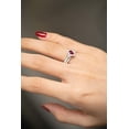 thumbnail image 2 of Gin & Grace 14KT WG Genuine Ruby and Diamond Accent Ring., 2 of 6