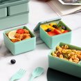 thumbnail image 4 of EGNMCR Kitchen Gadgets, Kitchen Accessories Bento Box Lunch Containers For Work Leak-Proof With 3 Compartments Paste Container Men Woman Microwave Dishwasher-Safe lunch boxes, 4 of 7