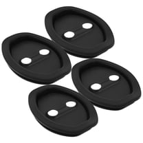 WORGEOUS 4pcs Door Latch Protective Covers Silicone Soundproofing Car Door Lock Cushions