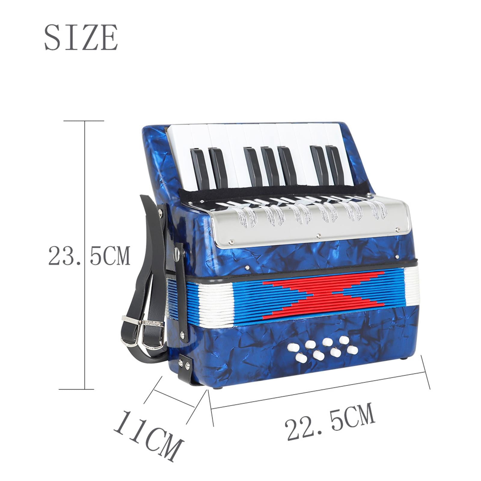 17 Key Professional Mini Accordion Educational Musical Instrument for Kids Adults