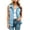 Light Blue, variant on Fnooota Womens Cargo Vests, Multi Pockets Sleeveless Full Zip Adjustable Drawstring Waist Fall Outerwear Vests Gray Size S-2XL