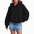 thumbnail image 3 of Kaprioy Women Oversized Hoodies Side Zipper Fleece Long Sweatshirts Lightweight Tunic Pullover Fall Fashion Clothing Trendy Clothes Women Oversized Hoodies Side Zipper Long Sweatshirt Pullover, 3 of 6