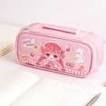 thumbnail image 6 of KTFgvq Large Capacity Pencil Case, Multi-Functional Stationery Bag for, Cute High-Appearance Pen Box, Keeps Supplies Organized, 8.27", 6 of 7