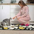 thumbnail image 3 of Pioneer Flower Floral Print Pattern Kitchen Rugs Sets Of 2,Anti Fatigue Kitchen Mat Rugs Non Slip Washable,Decorative Kitchen Floor Mats for Kitchen,Sink,Laundry,17"X30"+17"X47", 3 of 7
