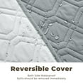thumbnail image 4 of Sanmadrola Couch Cover for Sofa Bed Furniture Waterproof Reversible Dog Bed Cover Pet Blanket Gray, 4 of 7