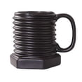 thumbnail image 1 of Taza de céramica HappyWare Tornillo Negro, 1 of 3