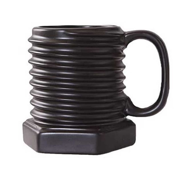 Taza de céramica HappyWare Tornillo Negro