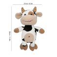 thumbnail image 2 of Vache en peluche, animal mignon, dessin animé, bétail, veau, poupée, jouet pour enfants, cadeau d'anniversaire, 30 cm, 2 of 4