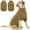 Brown, variant on 1PC Thermal Dog Sweater with Turtleneck - Winter Knitted Coat for Dogs, Warm Pet Clothing for Cold Weather Indoor Outdoor Activities, Light Purple XS