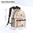 thumbnail image 2 of Balery Colorful Donuts Mochila para Mujeres y Hombres, Mochila Ligera Casual para Viajes, Mochila Clásica Básica para la Universidad, 2 of 6