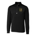 thumbnail image 2 of Men's-Cutter & Buck  Black LAFC Traverse Stretch Eco Quarter-Zip Pullover Top, 2 of 3