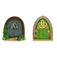 thumbnail image 1 of Puerta Hadas Casa Muñecas Elfo en Miniatura Artesanía para Árboles Jardín (2), 1 of 9