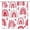 Pink, variant on Valentine''s Day Shower Curtain Red Love Heart Black White Geometric Stripes Couple Sweet Romantic Black Background Fabric Decorative Bathroom Curtains with Hooks,Black,Red White