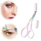 thumbnail image 3 of Fiudx Tijeras para Cejas, Recortador de Precisión de Acero Inoxidable, Mango Ergonómico Antideslizante, Diseño de Peine Protector, Perfectas para Dar Forma a Los Esfuerzos de Cuidado Personal, Regalo, 3 of 3