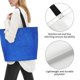 thumbnail image 3 of Disketp Blue Glitter Bolsa Tote Estampada para Mujer, Bolso de Hombro y de Mano para Compras y Viajes, 3 of 8