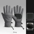 thumbnail image 2 of Cinvoph Winter Gloves for Men Women Outdoor Windproof Driving Cycling Gloves Plush Gloves Non-slip Gloves for Outdoor Snow Activity Sports Soccer Shooting Gaming, B#Gray, 2 of 8