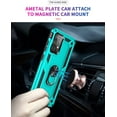 thumbnail image 2 of REQO for Samsung A52 Case, Galaxy A52 Case with HD Screen Protector, Military-Grade Ring Holder Kickstand Car Mount 15ft Drop Tested Shockproof Cover Phone Case for Samsung Galaxy A52, Green, 2 of 7