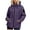 Purple, variant on Women Military Anorak Jackets Lightweight Zip Up Utility Cargo Coats Casual Long Sleeve Snap Buttons Safari Outwear (White, M)