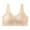 Womens Bras Beige, variant on Womens Everyday Bras, Daisy Bras for Women, Front Snap Closure Padded Bra for Older Senior Women, No Underwire Comfortable Bra M-3XL