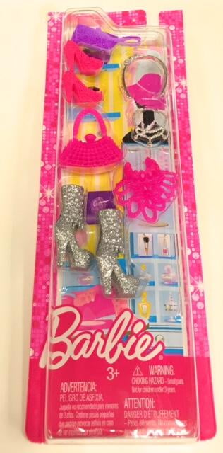 Barbie Fashionistas Accessory Pack Shoes Purse Jewelry Fashions New 