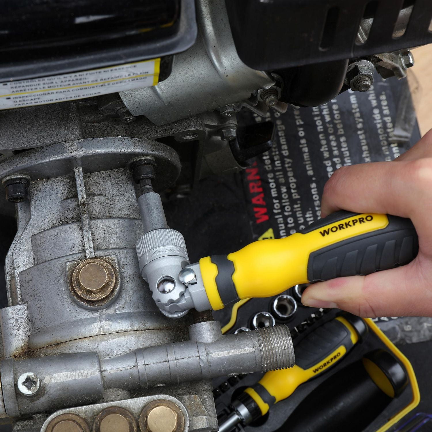 WorkPro Flex Bit Driver - 57 Piece, Cr-V steel for durability