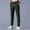 01-Black, variant on Men's Summer Breathable Casual Pants, Elastic Waist Drawstring Straight Leg Trousers, Lightweight Long Pants with Pockets for Daily Outdoor Wear 03-Dark Gray XXL
