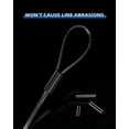 thumbnail image 4 of BLUEWING Fishing Crimps 100 Pieces Brass Crimping Loop Sleeve Double Barrel Fishing Line Crimp Sleeve Connectors 0.9*0.4*10mm, 4 of 5
