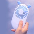 thumbnail image 4 of facefd Mini Fan USB Rechargable Cooling Fan Handheld Portable Low Noize White-Deer, 4 of 9