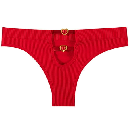 Xiaoxatg Sexy Panties for Women Women s Triangle Breathable Elastic Exercise Seamless Solid Color Thong Underwear Lady Slim Waist Trainer plus Size