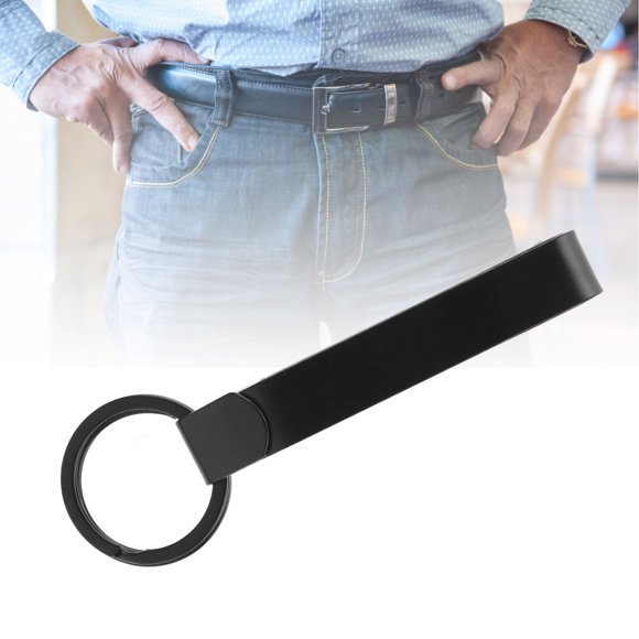Clip Belt Key Holder Stainless Steel Belt Loop Keychain Hook Clip with 2 Key Rings for Correctional Officers Law Enforcement