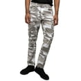 thumbnail image 2 of X RAY Men's Cargo Pants Straight Fit Deep Pockets Pant for Travel Outdoor Hiking Construction Work, White Camo, 32W x 32L, 2 of 8
