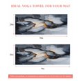 thumbnail image 6 of Marble Black Yoga Towel for Hot Yoga Non Slip, Ink Painting Modern Art Abstract Yoga Mat Towel Absorbent Yoga Sweat Towels Microfiber Hot Yoga Blanket for Bikram Pilates 26"x74", 6 of 7